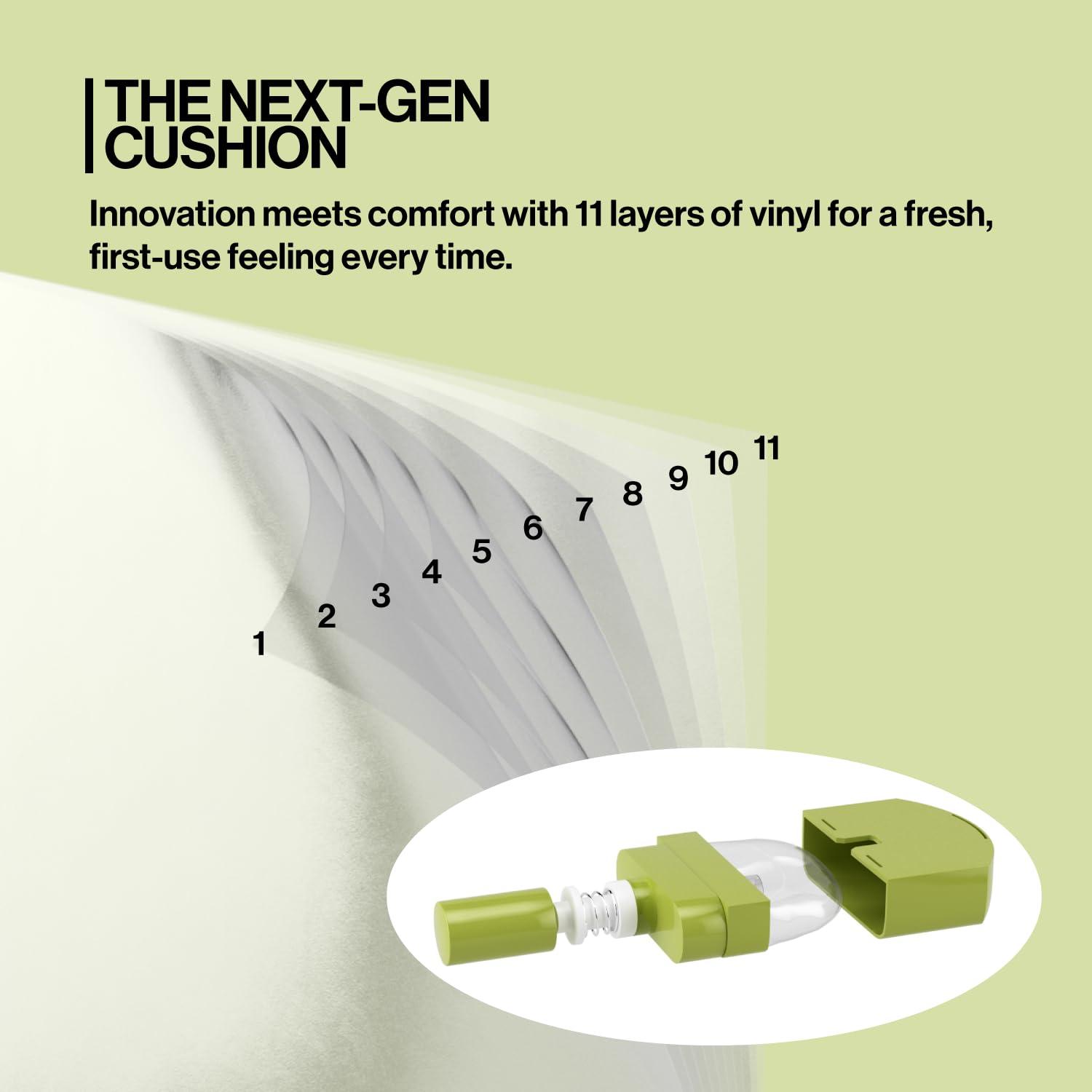 UNLEASHIA UNLEASHIA SATIN WEAR HEALTHY-GREEN CUSHION (RE-FEEL 23N Nude Beach)