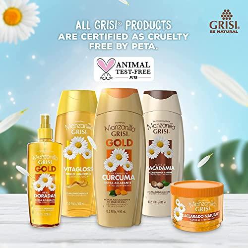 Manzanilla Grisi Manzanilla Grisi, Cleansing Shampoo with Chamomile Extract, 2 Pack, 13.5 FL Oz, Bottles