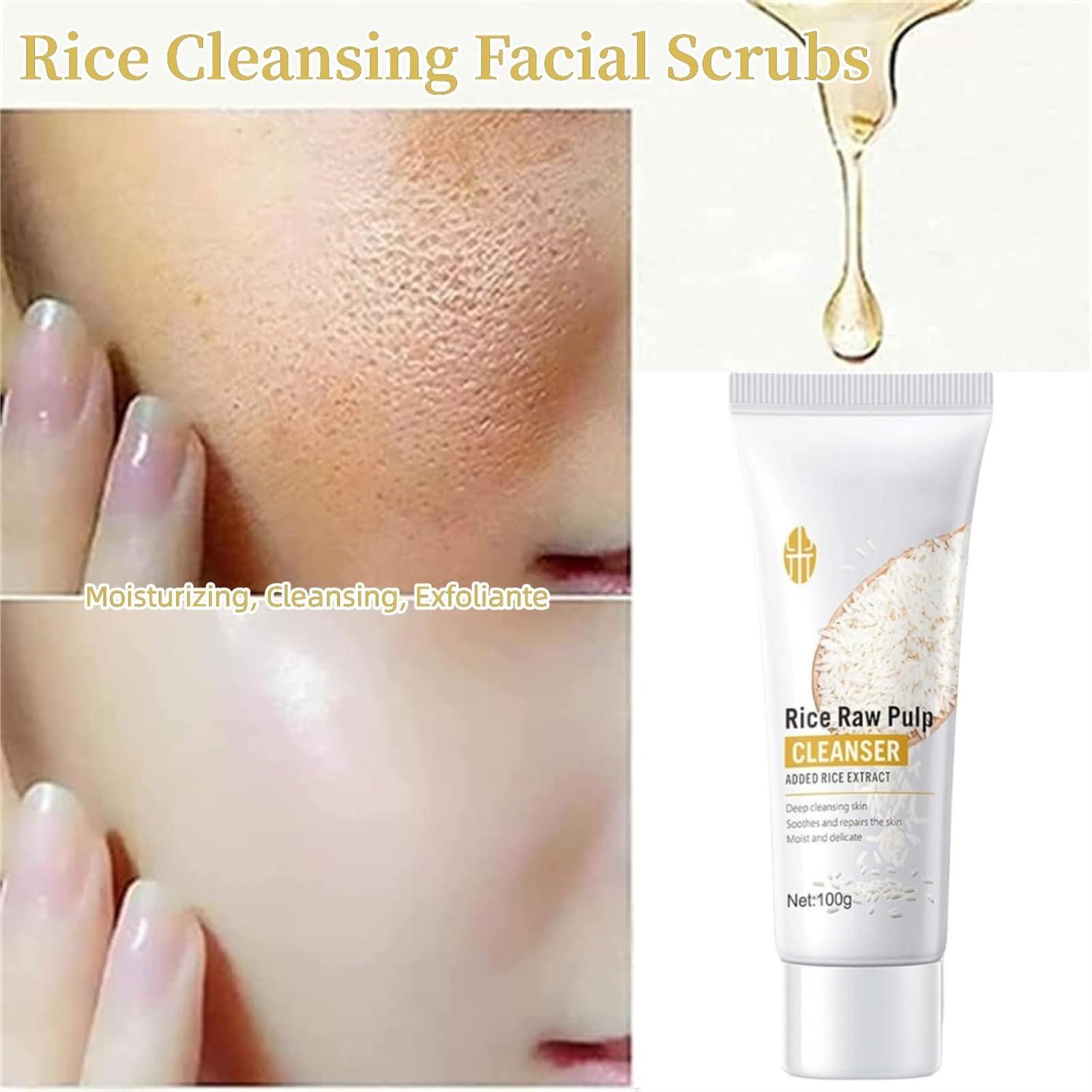 NinthAvenue Basics NinthAvenue Basics Wokali Rice Cleansing Scrub Gel, Wokali Rice Cleaning Facial Scrub, Rice Cleanser Face Wash, Hydrating Face Cleanser, Rice Protoplasm Cleansing & Moisturizing Facial Wash, Exfoliante (1 PCS)