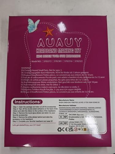 AUAUY AUAUY Girly Headbands Making Kit for Girls, Fashion DIY Band Hair Accessories for Girls Age 5+, Creative Unicorn Headband Making Kits Toys for Kids Girls Age 5-12 Birthday Gifts & Presents