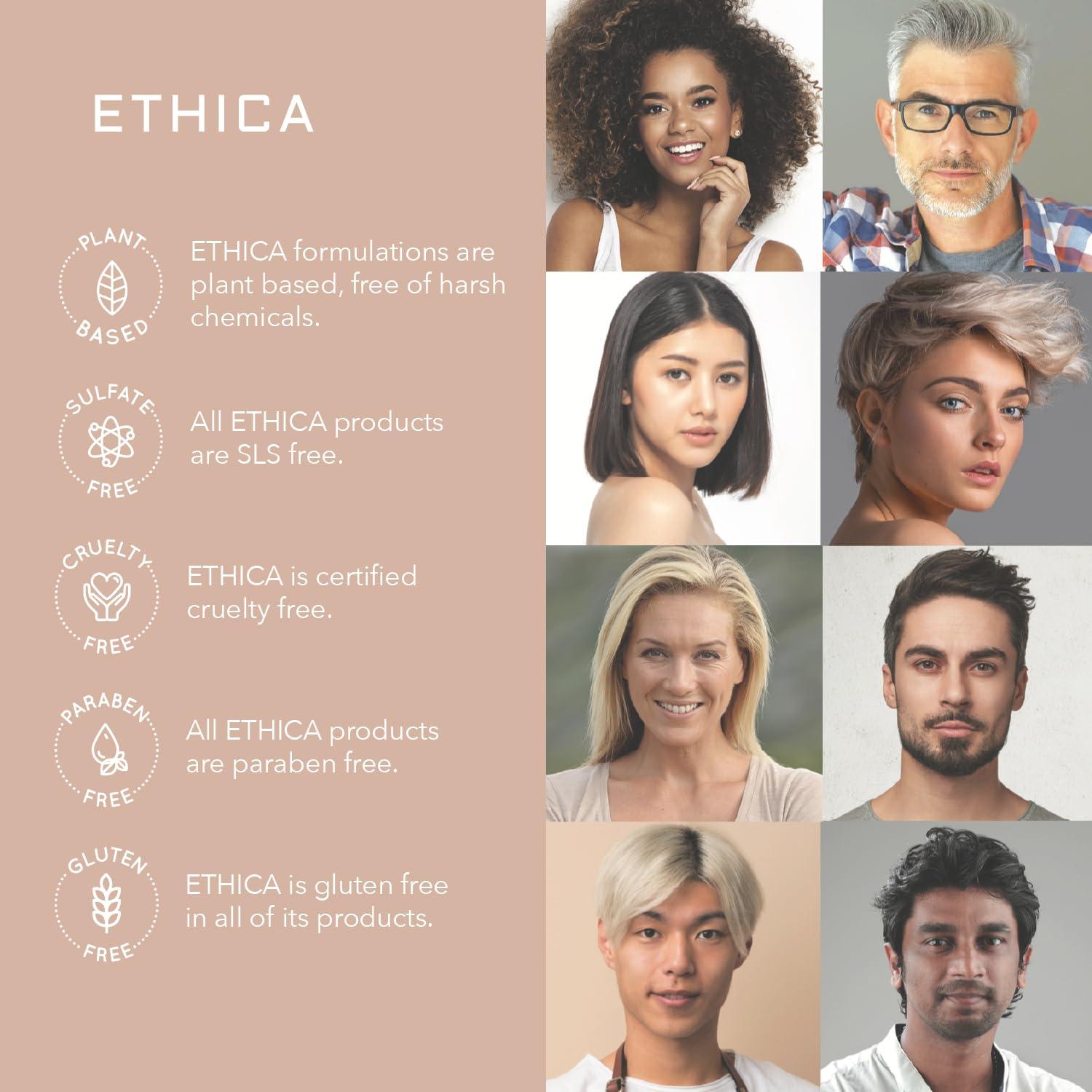 Ethica Beauty Womens Hair Growth. Professional Shampoo, Conditioner, & Daily Ageless Topical Treatment. Healthy Hair, Scalp Health, & Hair Regrowth. 1 Month Supply.