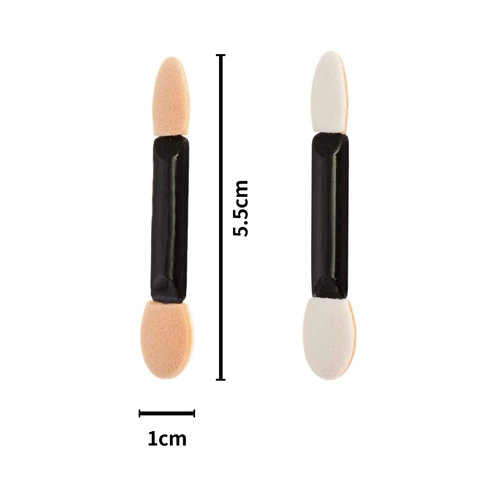 jeufun 30pcs Sponge Eyeshadow Applicator,Disposable Eyeshadow Brush Eyeshadow Sponge Brush Eye Makeup Applicator,Dual Sided Oval Sponge Applicator for Eyeliner Eye Makeup Arts Crafts Diy Nail Art Beauty Tool