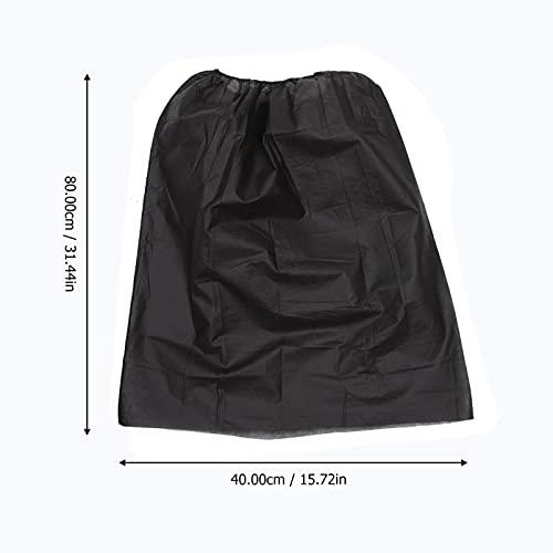 EXCEART EXCEART 10Pcs Disposable Bath Skirt Non Woven Salon Shower SPA Dress Towels Bathtub Body Wrap for Women Ladies Black