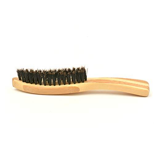 esowemsn 1pc Long Wooden Handle Beard Brush Beard Comb for Men Long Beard Grooming and Shaping Salon Hair Removal Brush Cutting Kits Accessories