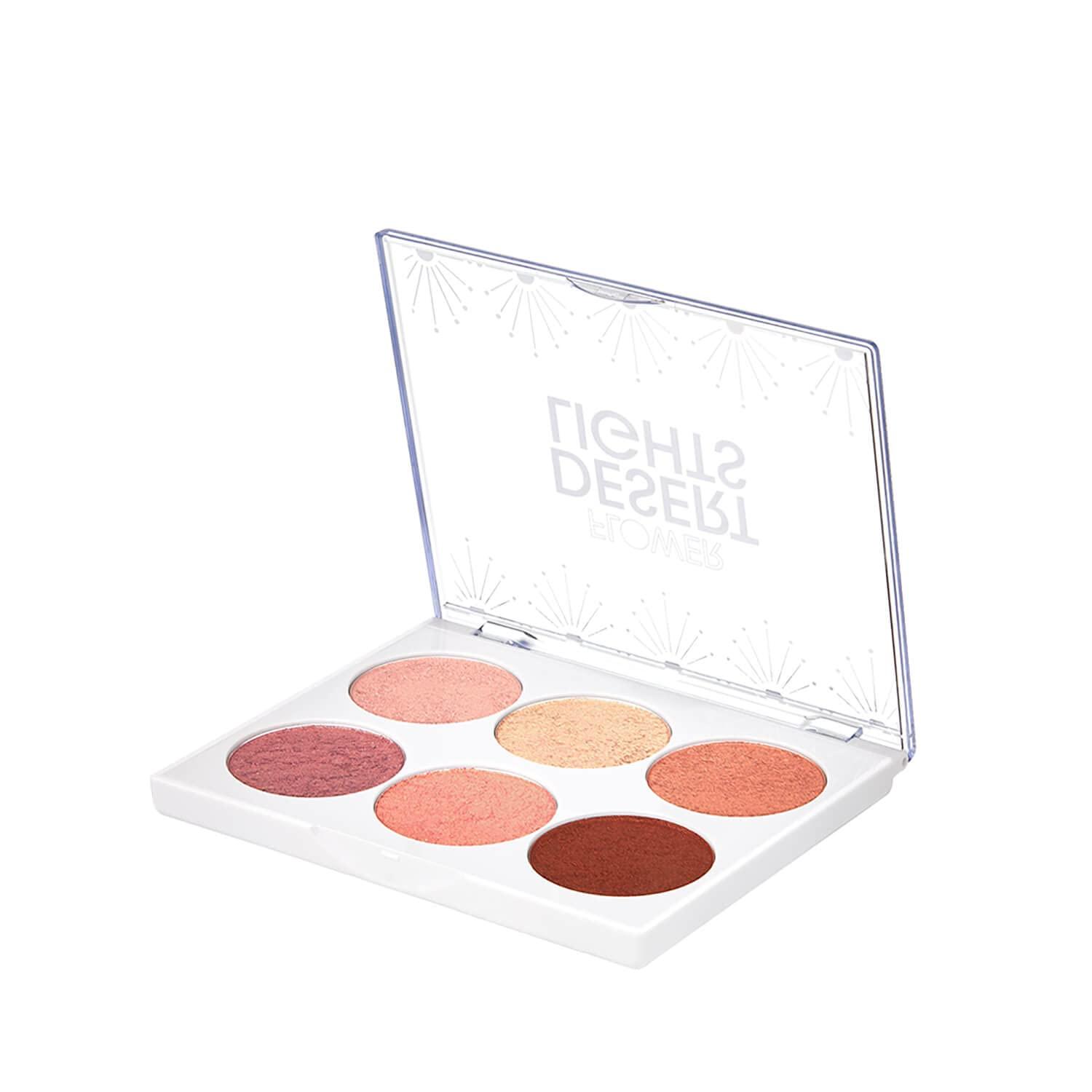 FLOWER BEAUTY FLOWER BEAUTY By Drew Barrymore Jungle Lights Eyeshadow Palette - Blendable + Creamy Powder - Buildable - No Fall-Out - Six Shades (Jungle Lights)