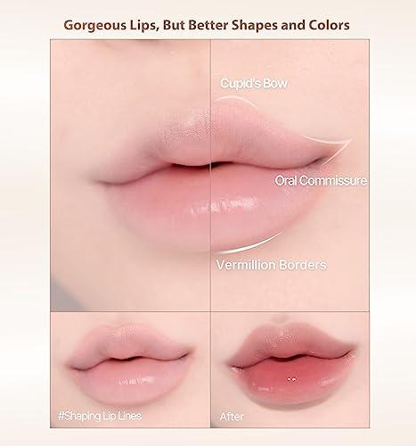 Heart Percent Heart Percent Dote On Mood Lip Pencil Slim, Defines and Fills Creamy Lip Liner Retractable Lipstick Pencil with Built-In Sharpener, 08. Cloudy Mauve