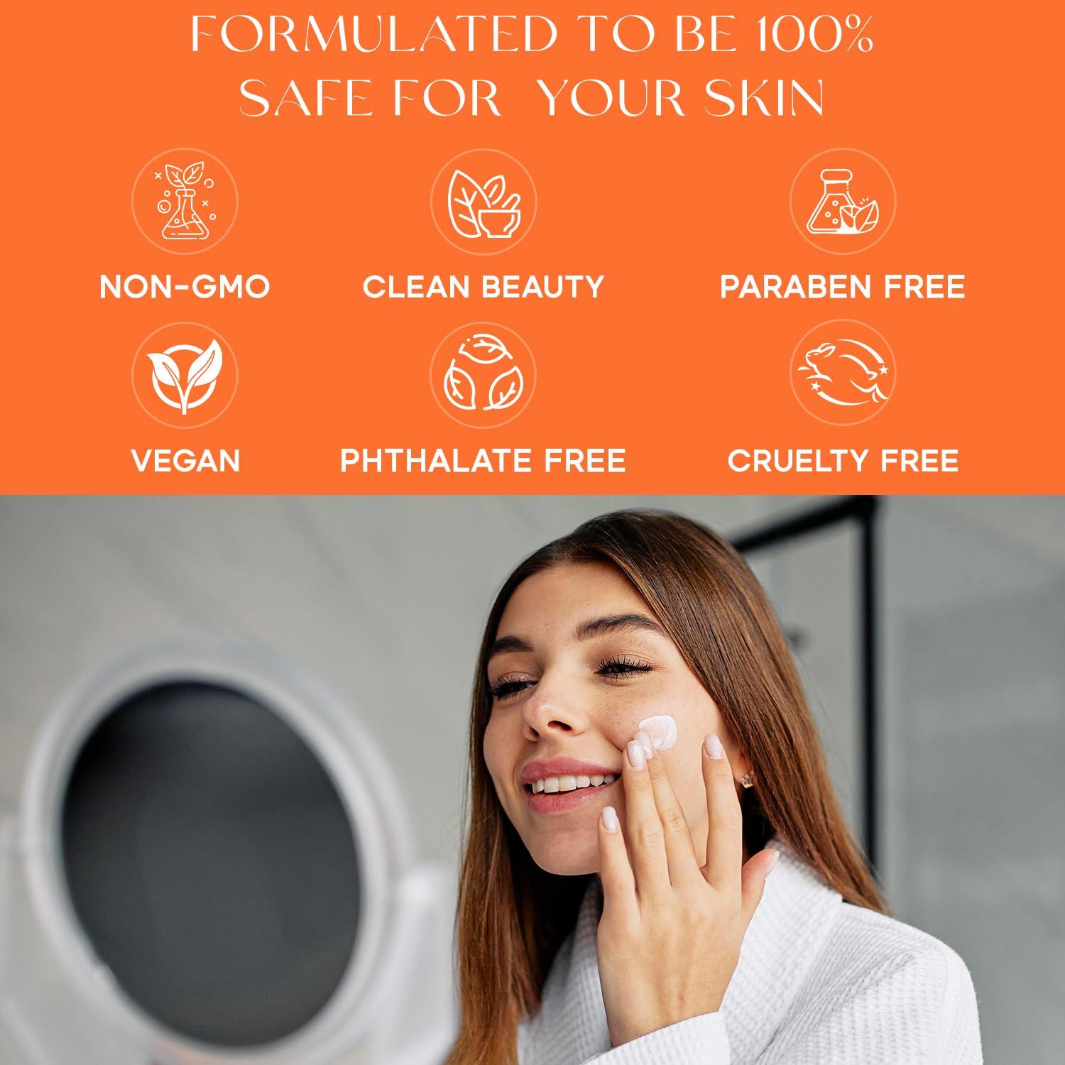 Skin 2.0 Skin 2.0 Korean Vitamin C & Collagen Face Moisturizer - Dermatologist Tested, Skin Tightening, Brightening - Anti-Aging, Clean Beauty, Cruelty-Free Korean Skincare for All Skin Types - 1.69 oz