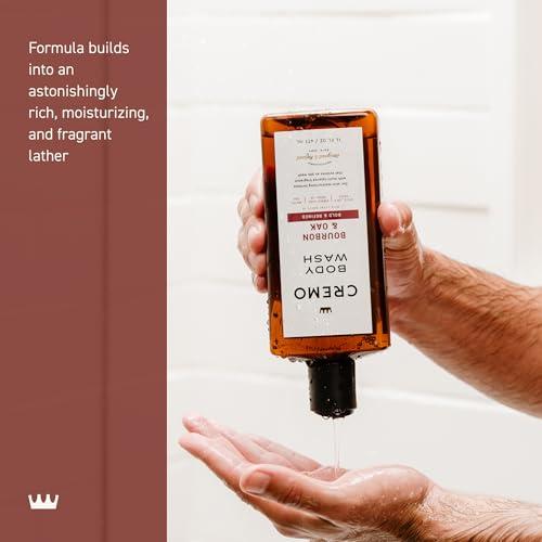 Cremo Cremo Body Wash Men, A Sophisticated Blend of Distillers Spice, Fine Bourbon and White Oak, 16 Fl Oz