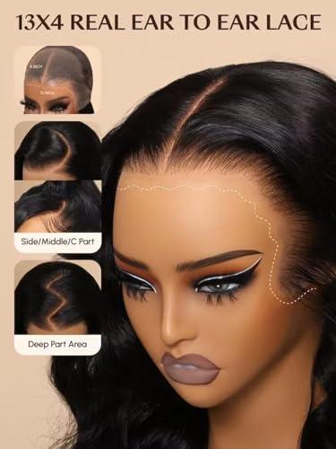 UNICE UNICE Body Wave 13x4 Lace Pre Everything Wig with Curly Bob 7x5 Lace Glueless Wig