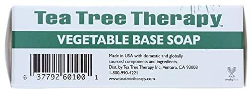 Tea Tree Therapy Tea Tree Therapy, Soap Bar, Vegetable Base, 3.9 oz (4-Pack)