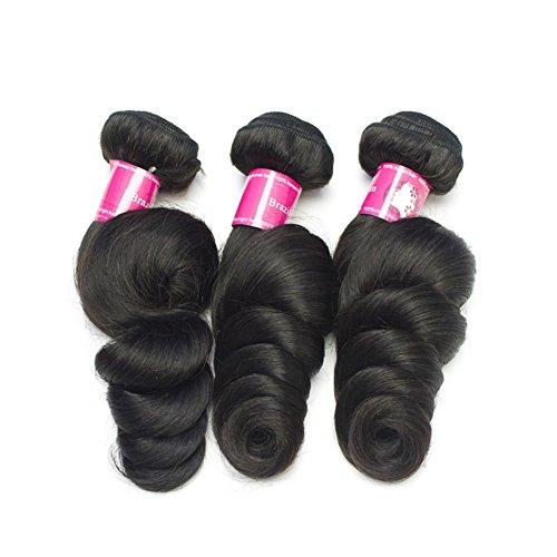 Forawme Forawme Unprocessed Brazilian Virgin Hair With Closures 4pcs Lot 16 18 20 With 14 Inch Free Part Lace Closure With Loose Wave Bundles Unprocessed Human Hair Weave Extension 1B Soft Hair Website