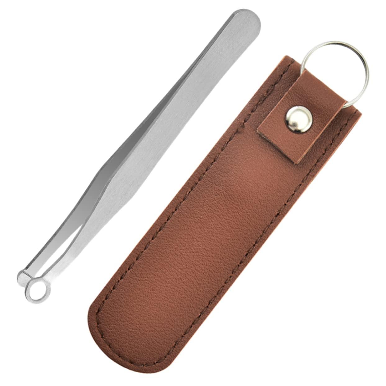 Ipetboom Ipetboom 4 Sets Round Nose Hair Clip Man Men Tweezers Remover Ear Hair Removal Tool Nasal Trimmer Tool Electric Eyebrow Razor Nasal Hair Ingrown Hair Nose Hair Tool Stainless Steel Brown