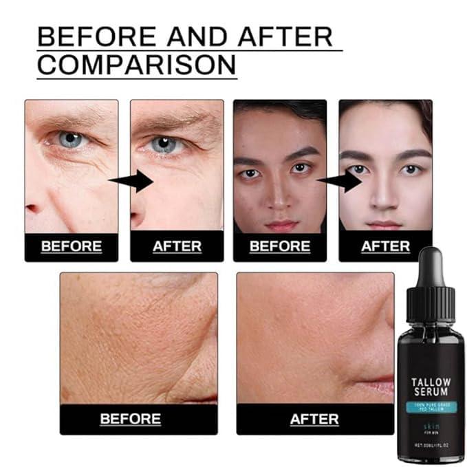 XELIJAHR Forge Men\'s Anti-Aging Facial Care Kit - Wrinkle Defense Tallow Balm & Face Wash