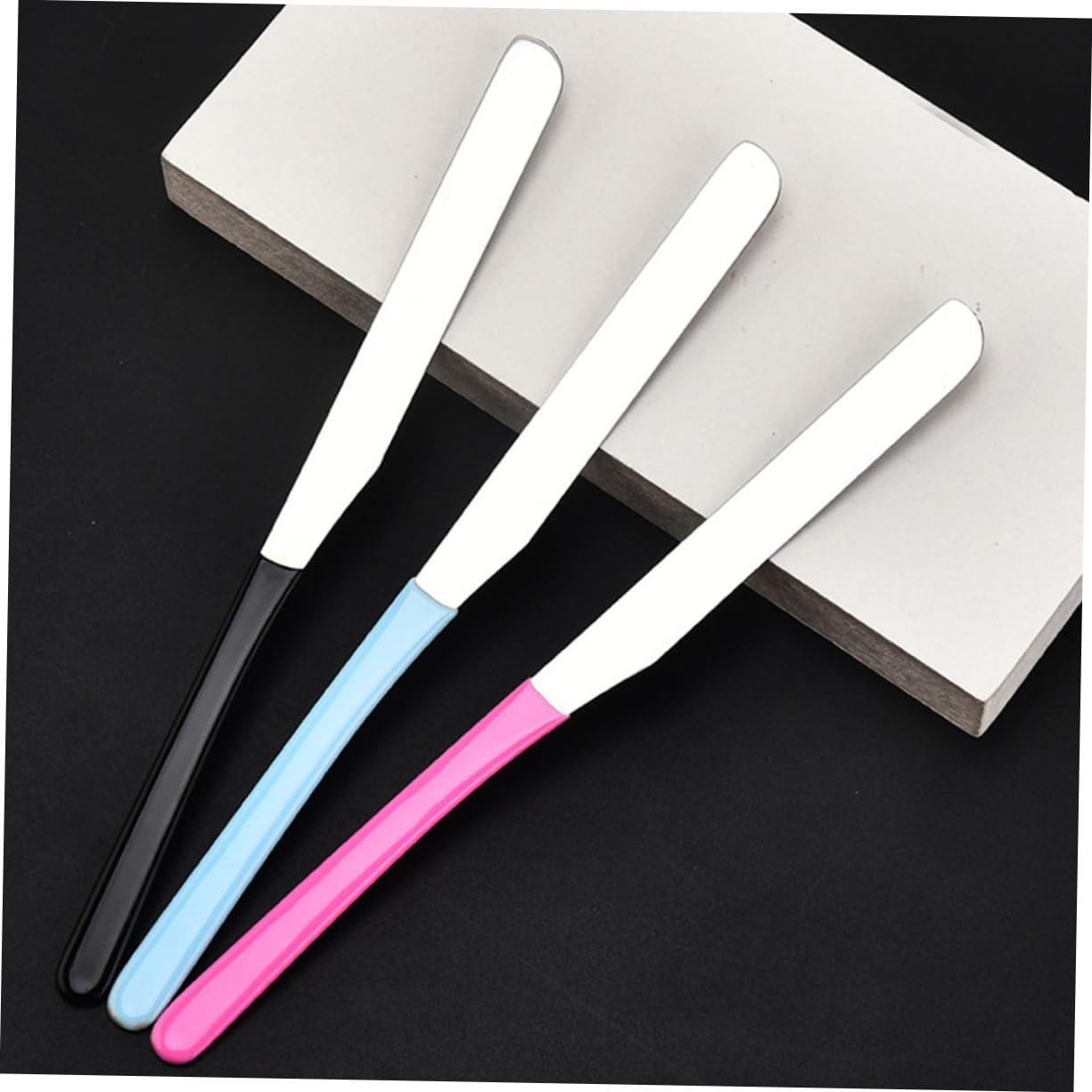 MAGICLULU MAGICLULU Cosmetic Mixing Makeup Spatula Double Foundation Makeup Stirring Tool Metal Makeup Spatula