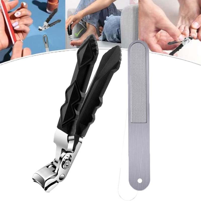 NinthAvenue Basics Ribili Clipmaster Pro Toenail Clippers, Ribili Clipmaster Pro, Ribili Clip Master Pro for Thick Nails, Ribili Clipmaster Pro Nail Clippers,Ergonomic Angled Head Thick Toenail Clipper(C)