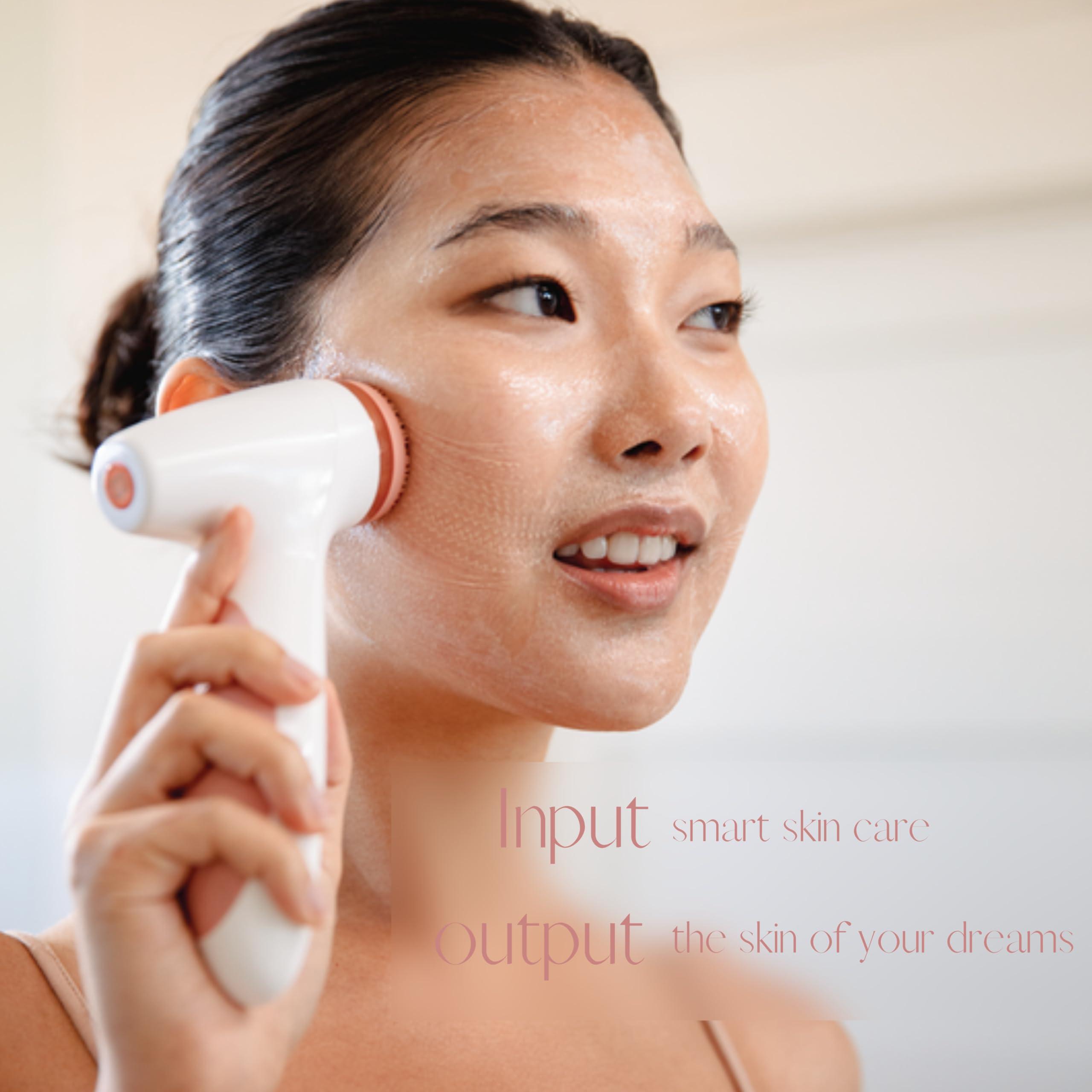 Nu Skin Nu Skin ageLOC LumiSpa iO System | Smart Skincare System, Facial Cleansing Device | Morning and Night Facial Cleansing Device | Daily Skin Care, Glowing Skin | Two-Minute Routine (Rose Gold)