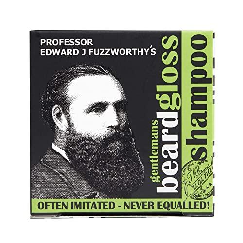Beauty and the Bees Professor Fuzzworthy's Beard Shampoo Bar Combo Set - Original & ACV Beard Wash Men's Grooming Gift Kit | 100% Natural Beard Soaps with Organic Ingredients Travel Friendly Zero Waste Plastic Free