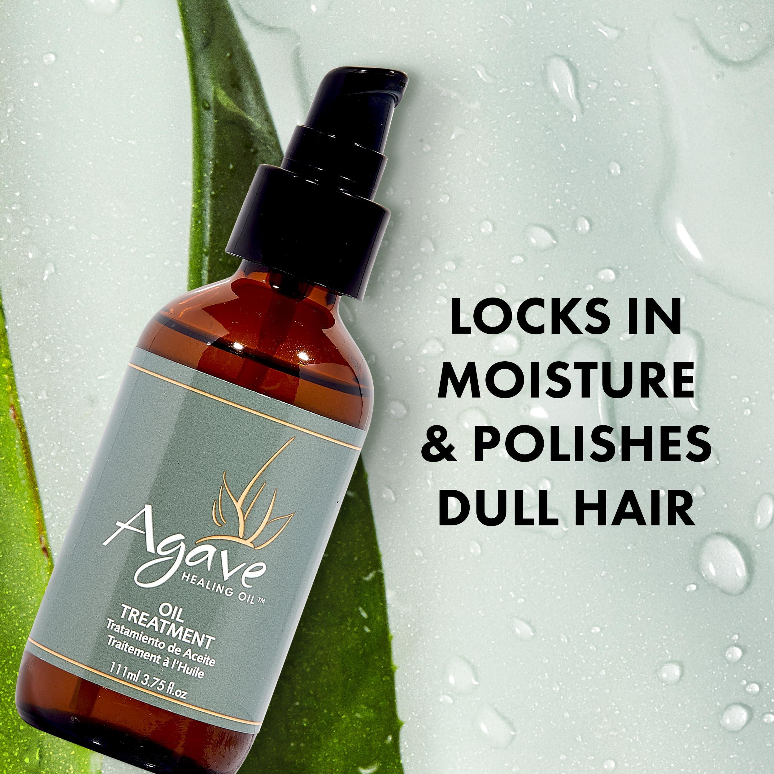 Agave HEALING OIL Agave Healing Oil Treatment Hydrating & Smoothing Hair Oil for Frizz Control & Shine 3.75 fl oz
