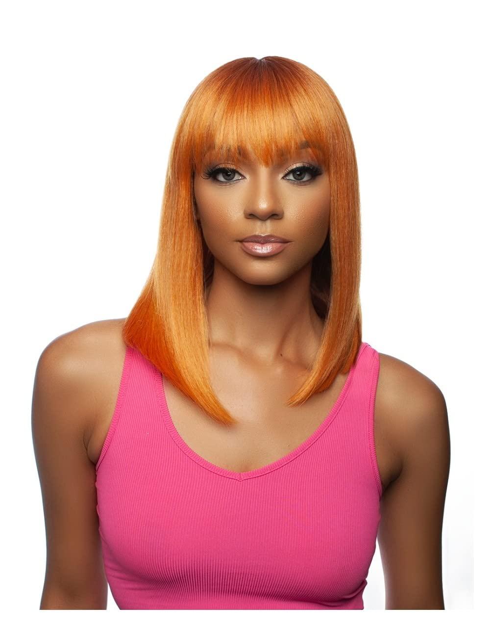 Mane Concept Mane Concept Brown Sugar Human Hair Blend Full Wig - BS1302 RIHANNA BOB 02 (ULCOFFEEROLL27)