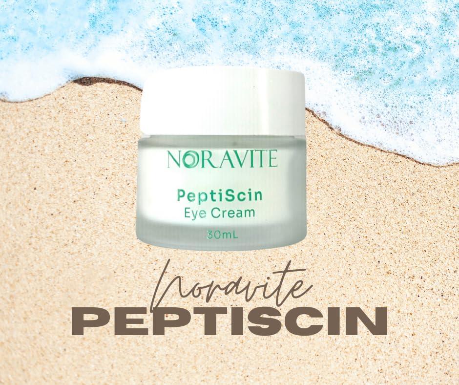 Noravite Noravite PeptiScin - Peptide Eye Cream with Hyaluronic Acid and Escin | Rich Moisturizing Dark Circle Eye Cream | Brightens and Tones - 1.01 Ounce