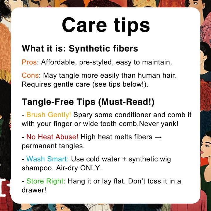 MITIMES MITIMES Glueless Ginger Curly Wig Pre-Plucked Wear And Go Synthetic HD Lace Front Wig 13x6 Layered Afro Curly Wig For Beginners 18 Inch