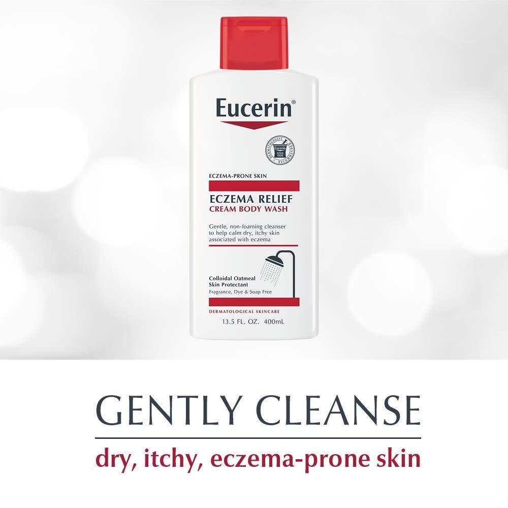 Eucerin Eucerin Eczema Relief Cream Body Wash, Eczema Body Wash with Colloidal Oatmeal, Ceramide-3 and Licorice Root Extract, 13.5 Fl Oz Bottle
