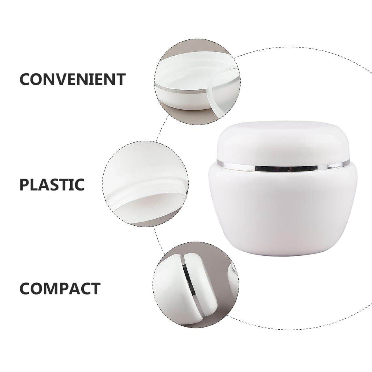 Baluue Baluue 10Pcs Silver Rim Cream Jars Skincare Sub Container for Body Butter Multi-Use Face Cream Package Holders