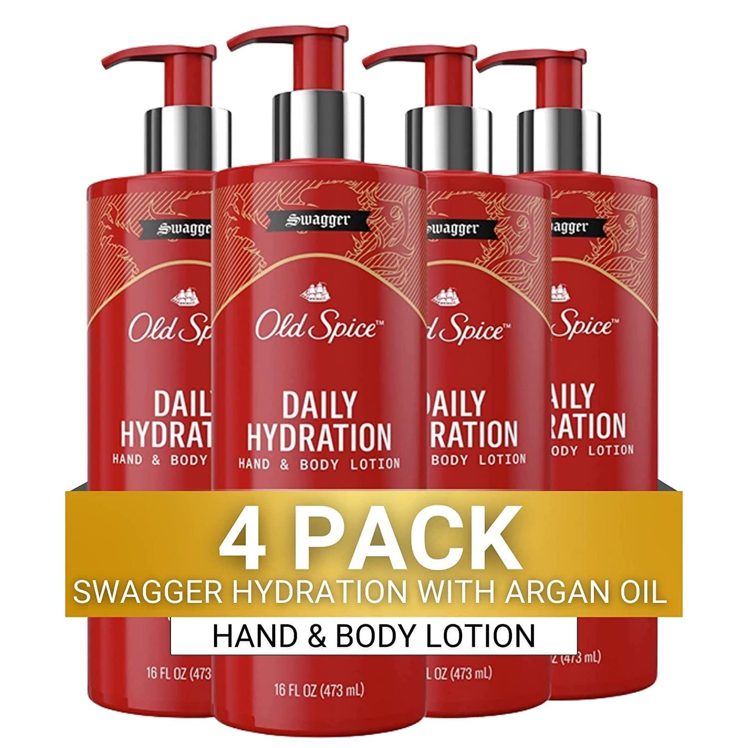 Old Spice Old Spice Daily Hydration Hand & Body Lotion for Men, Swagger with Argon Oil, 16.0 FL OZ