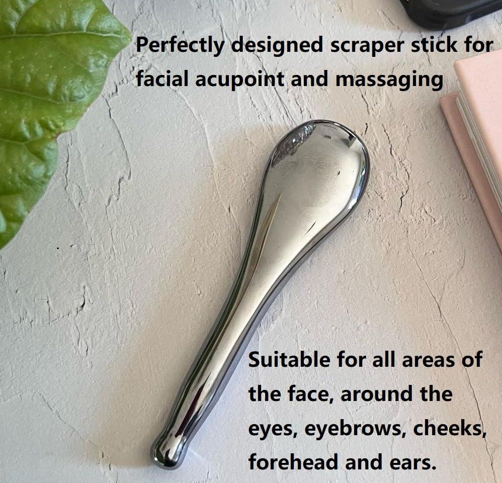 SAEEYCUE SAEEYCUE Terahertz Stone Gua Sha Scraping Tools Lymphatic Drainage Massager Facial (A)