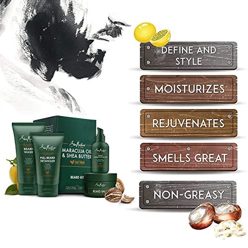 SheaMoisture SheaMoisture Beard-Care Kit for Men, Includes Wash, Balm, Oil, Conditioner, Natural Shea Butter & Maracuja Oil, Great Gift