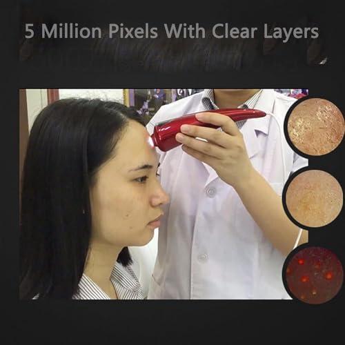 MAHWER MAHWER Face Skin Analyzer, Smart Skin Diagnosis System with 5 Million Pixel Lens and Touch Screen Design, 9 Kinds of Test Reports and Product Add Save Function