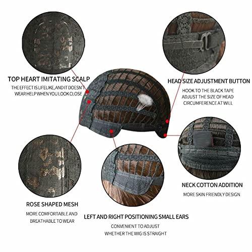 AIKO PRO AIKO PRO Chic Korean Fashion 26 Inch Long Wavy Curly Wig, Natural Heat-Resistant Synthetic Hair Wigs with Bands For Cosplay and Daily Wear (Pink Brown)