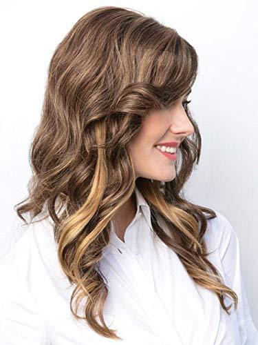 Amore & Maxwigs Luxe Top Piece Topper Color Cappucino - Amore Wigs 10" Long Volume Hairpiece Lace Front Monfilament Base Fringe Crowne Pressure Sensitive Head Peluca Bundle MaxWigs Hairloss Booklet