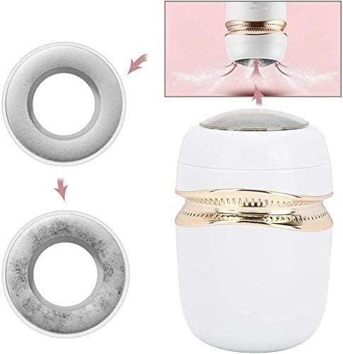 shemines Electric Pedicure Foot File Callus Remover- Portable Vacuum Adsorption Foot Grinder Best Pedicure Tools Double Head Professional Feet Care Sander for Cracked Heels and Hard Skin