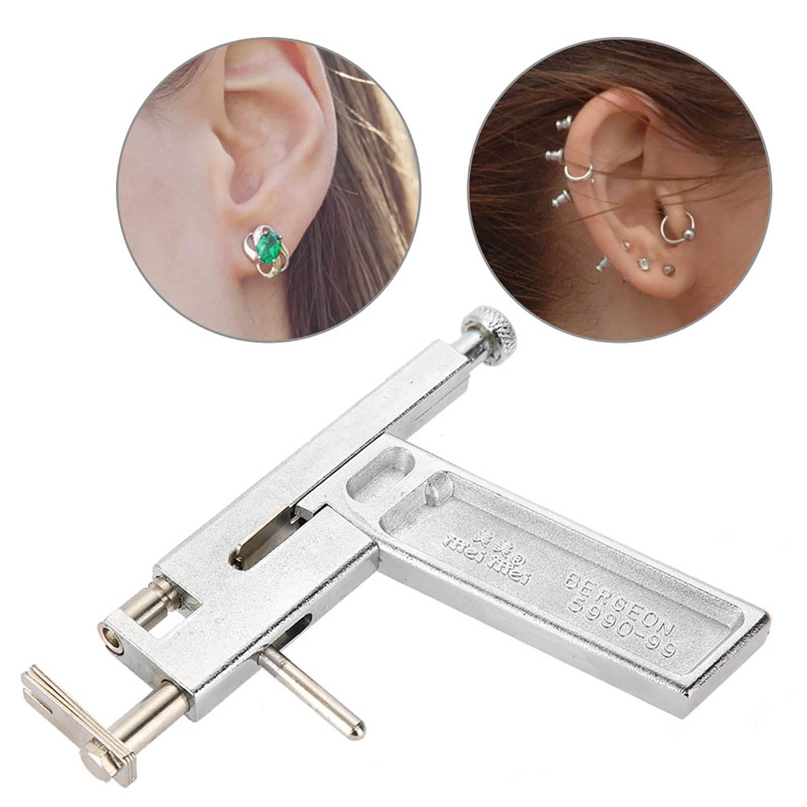 Betued Ear Piercing Kit, Ear Piercing Gun, Ear Piercer, Ear Piercing Gun Kit Ear Nose Piercing Machine Piercing Tool Stainless Steel Ear Piercing Tool with Marker Pen
