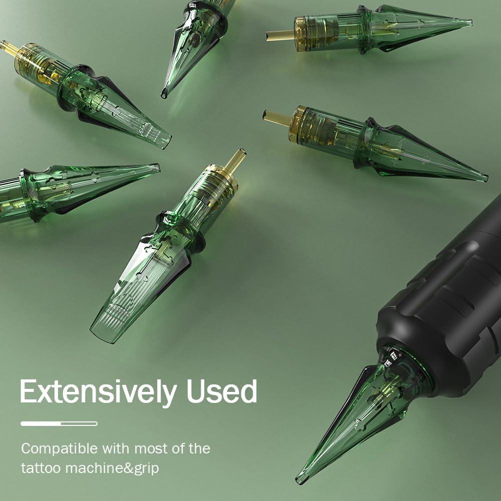 Solong Tattoo Tattoo Needles,Solong Pro 50Pcs Disposable Tattoo Cartridge Needles 12#(15RM) Round Magnum L-Taper Tattoo Needle Cartridge EN01S-50-1215RM-L