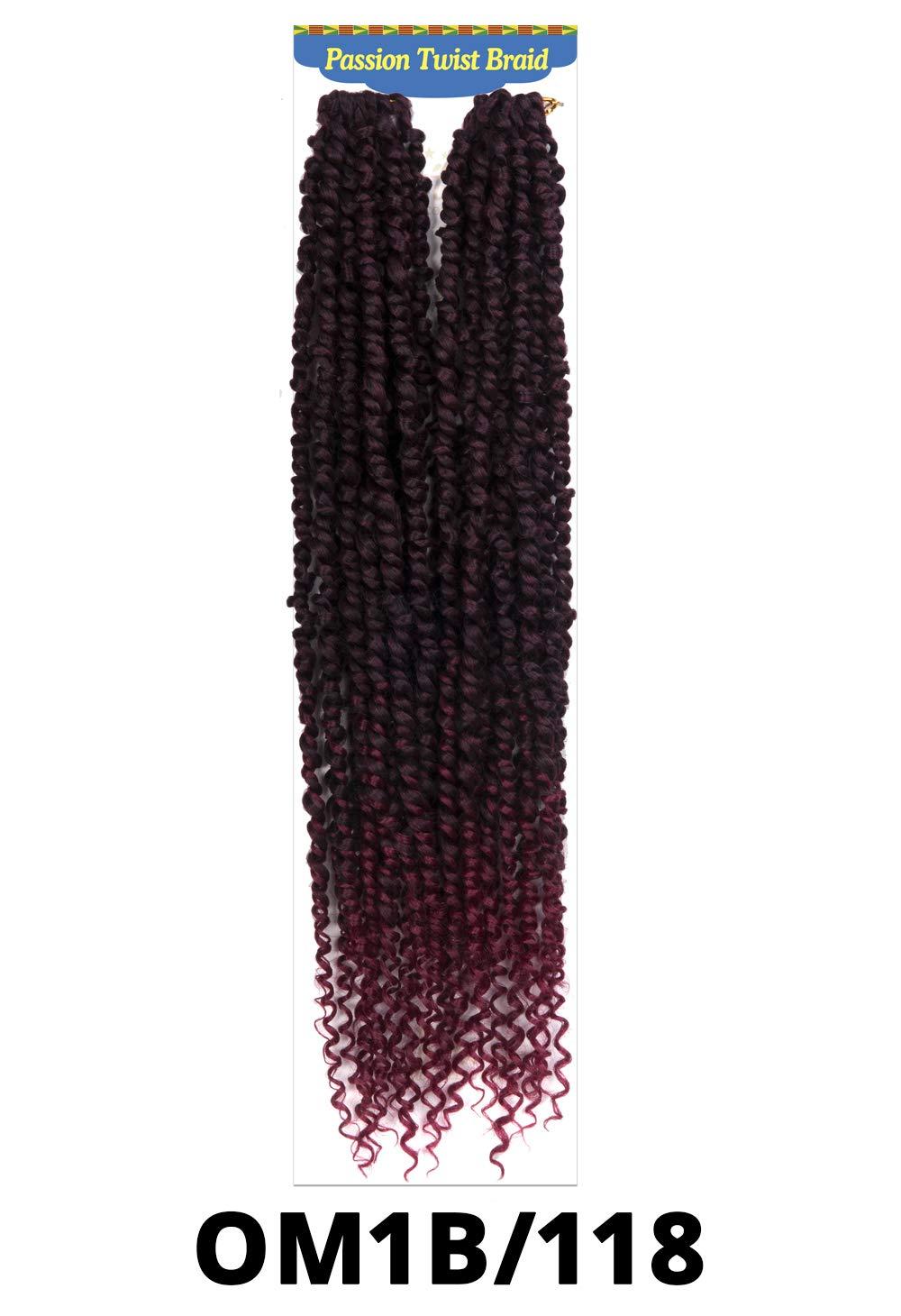 Born Free Alitress Passion Twist Braid Hair 22" (1/50, 24 Strands) (1B)