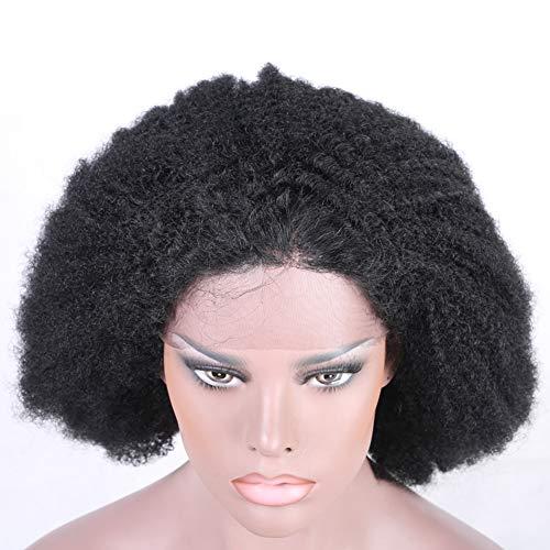 Rosehair Rose Hair Afro Curly Human Hair Wigs Natural Hairline Baby Hair African American Wigs Remy Brazilian Human Hair Lace Front Wig Real Hair Afro Kinky Curly Wig
