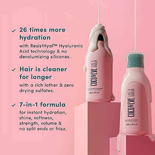 Coco & Eve Coco & Eve Like a Virgin Shampoo & Conditioner Bundle Set - Natural, Sulfate free Hair Care with Argan Oil, Coconut and Avocado Oil | For Dry Damaged, Color Treated Hair | Anti Frizz (8.4 fl oz each)