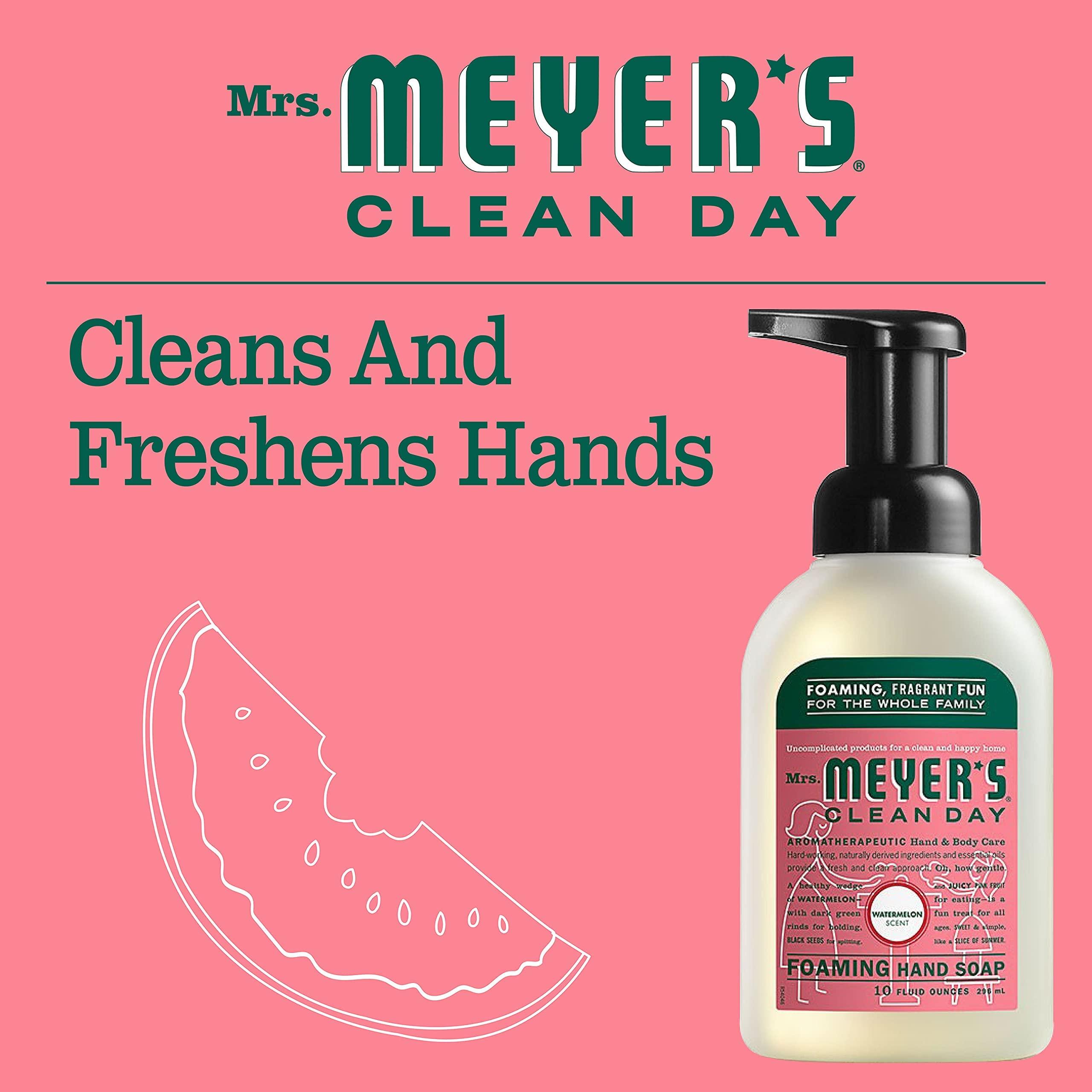 MRS. MEYER'S CLEAN DAY MRS. MEYER'S CLEAN DAY Foaming Hand Soap, Watermelon, 10 OZ (Pack - 4)