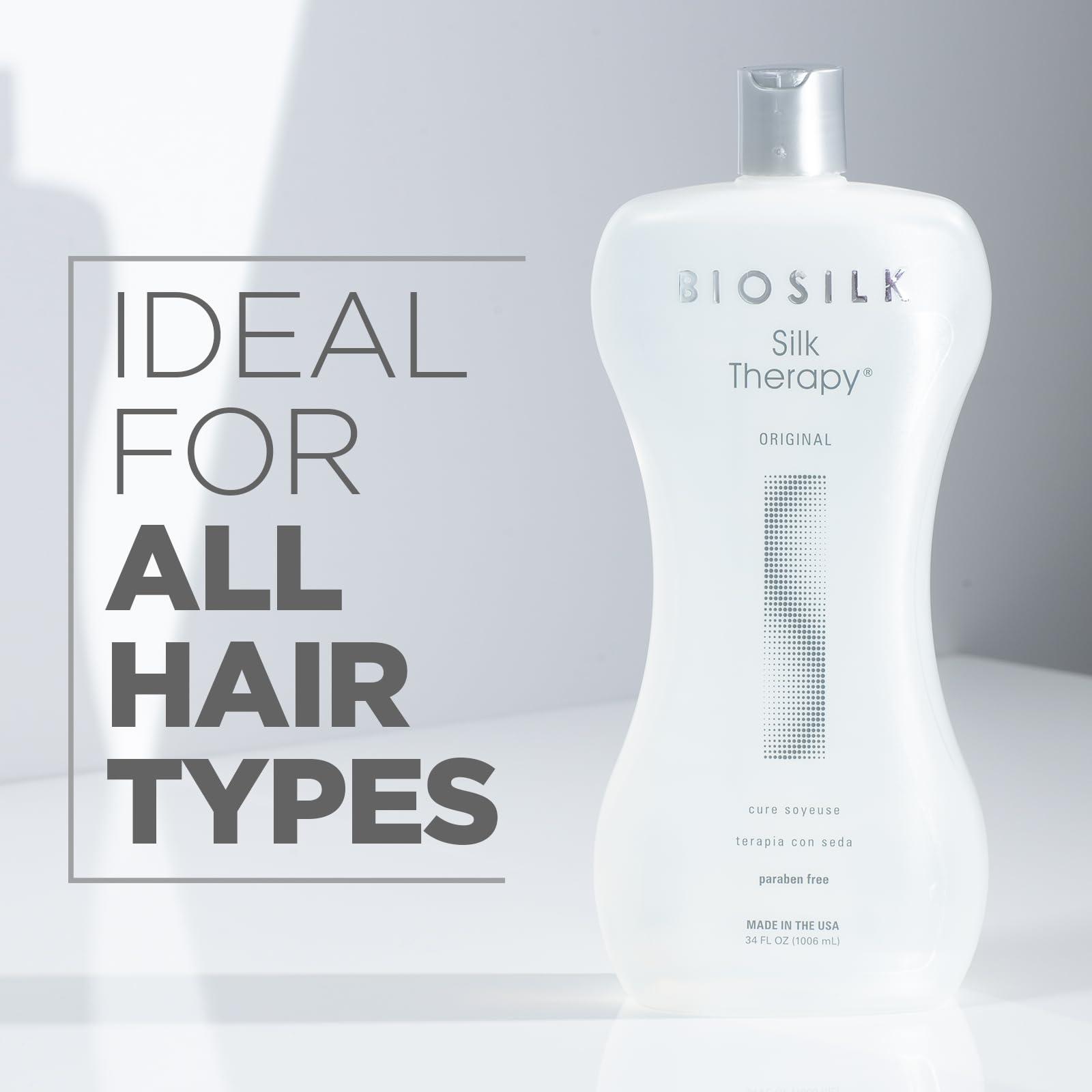 Biosilk BioSilk Silk Therapy Original, Reconstructing Treatment For Adding Shine & Helping Prevent Split Ends, Sulfate, Paraben, & Cruelty-Free, 34 Oz
