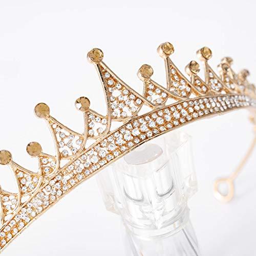 Fairyu Fairyu Gold Baroque Wedding Crown and Tiaras Rhinestone Bride Tiaras Queen Crowns Head Accessories for Women and Girls