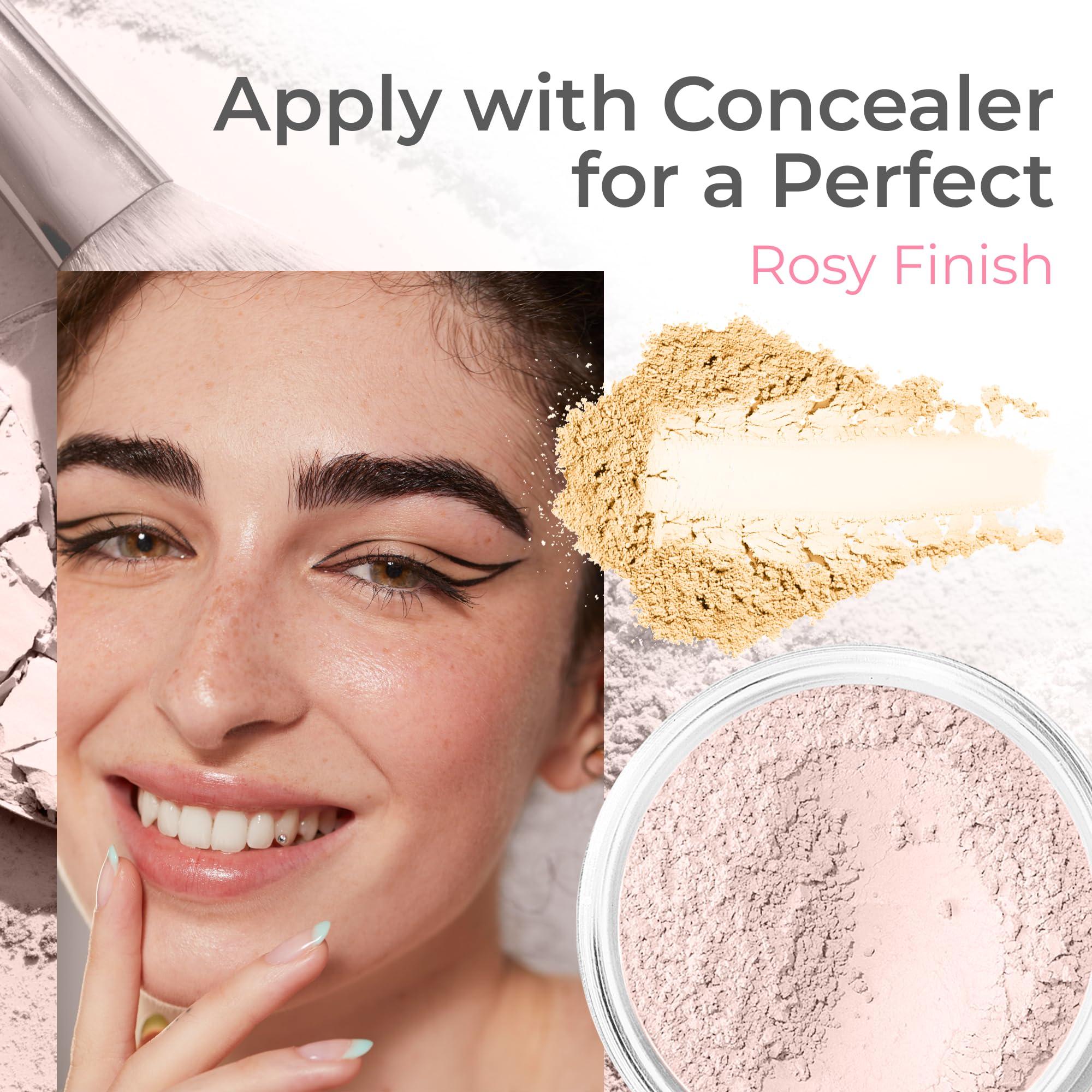 Sweet Face Minerals (5gm Starter Jar) Kisses Blush by SweetFace Minerals, Light Pink Blush for Cheeks, Blush Highlighter for Pink Glow, Waterproof Blush, Make up Blush for Girls, Blusher for Cheeks, Cool Tone Blush