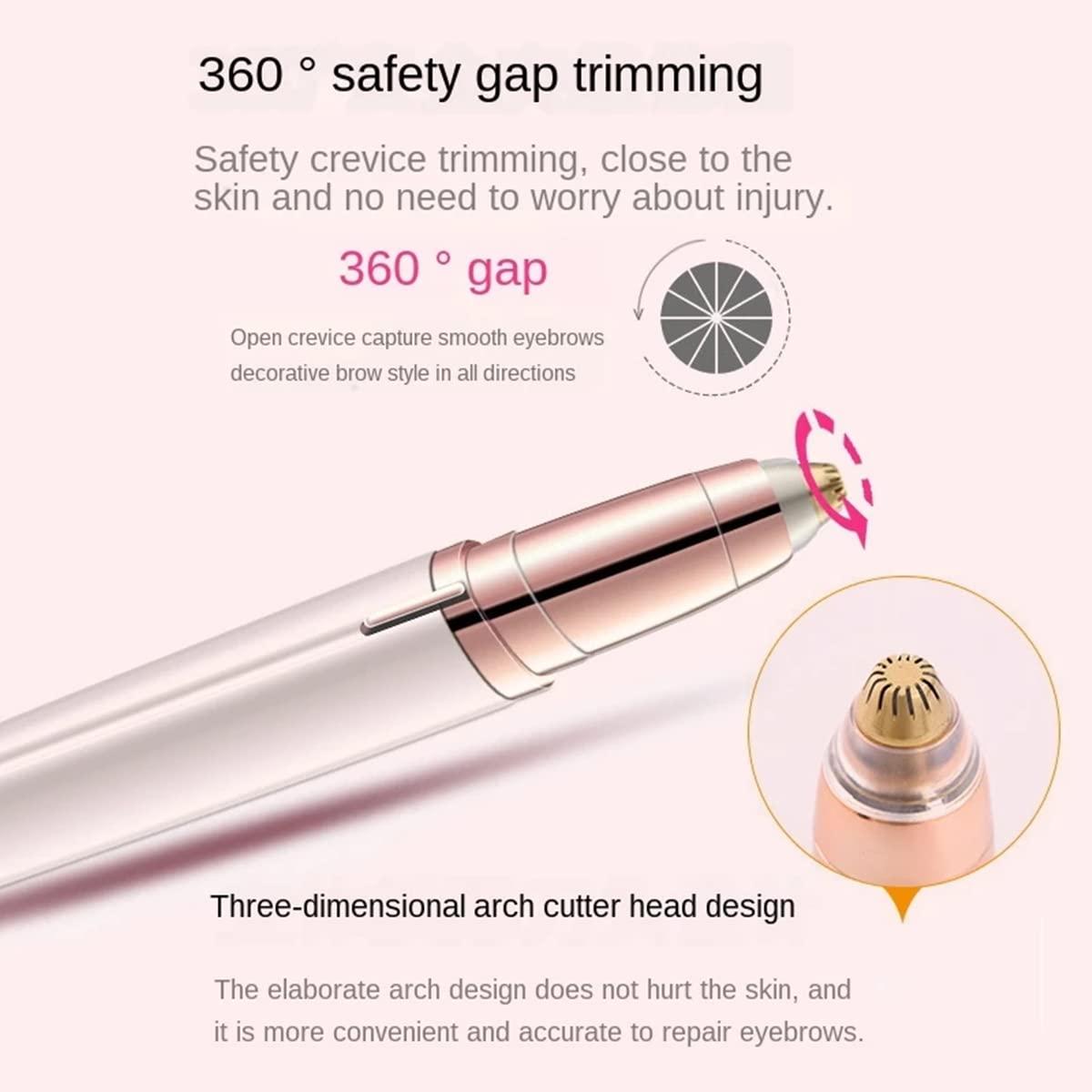 Fjwedve For Finishing Touch Flawless Brows Eyebrow Pencil Hair Remover Replacement Head,As Seen On TV,Upgraded 18K Gold With Cleaning Brush (18K-Gold-8pcs)