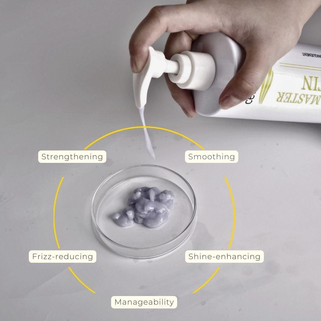 cline claire Cosmetic Celine Advanced Keratin Hair Treatment Smoothing System, Hair Straightener, Formaldehyde-free, Odor-free, No Fume, Safe for Use