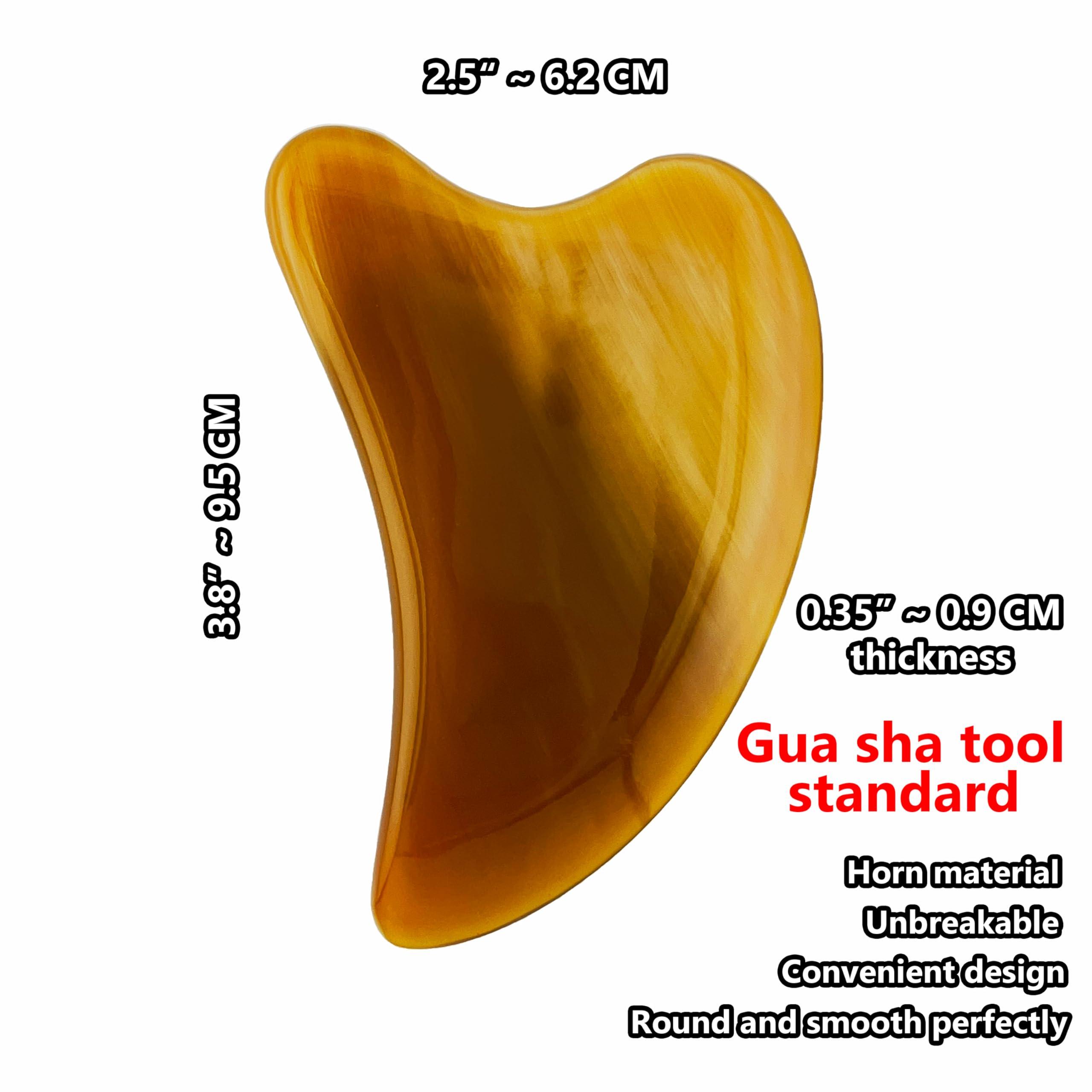 ARTINIQUE ARTINIQUE Gua Sha, Gua Sha Facial Tools, Guasha Tool for Face, Face Massager Tool, Hornheart Gua Sha for Puffiness, Facial Gua Sha Massage for Rejuvenated Skin, Anti-Aging, Effective Wrinkle Reduction