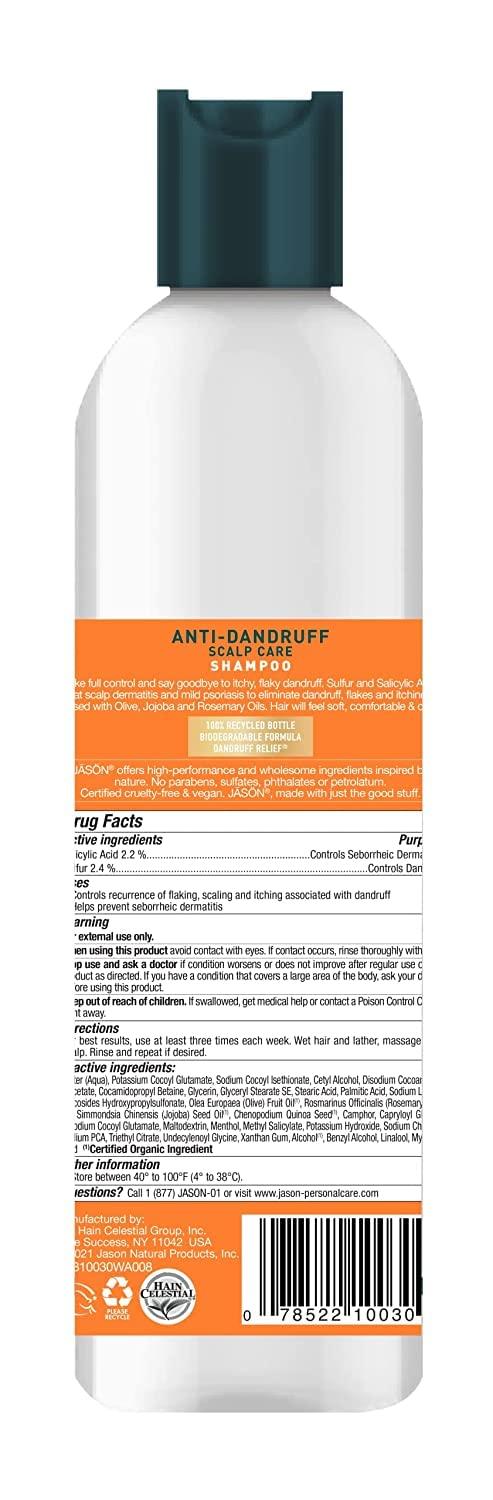 JASON Jason Dandruff Relief Treatment Shampoo 12 oz (Pack of 2)