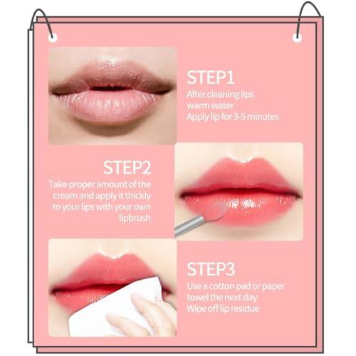 KlsyChry Lip Sleeping Mask Overnight Treatment, Lip Moisturizer for Very Dry Lips, Night Time Lip Balm Sleeping Lip Repair Mask for Dry Cracked Lips (Berry)