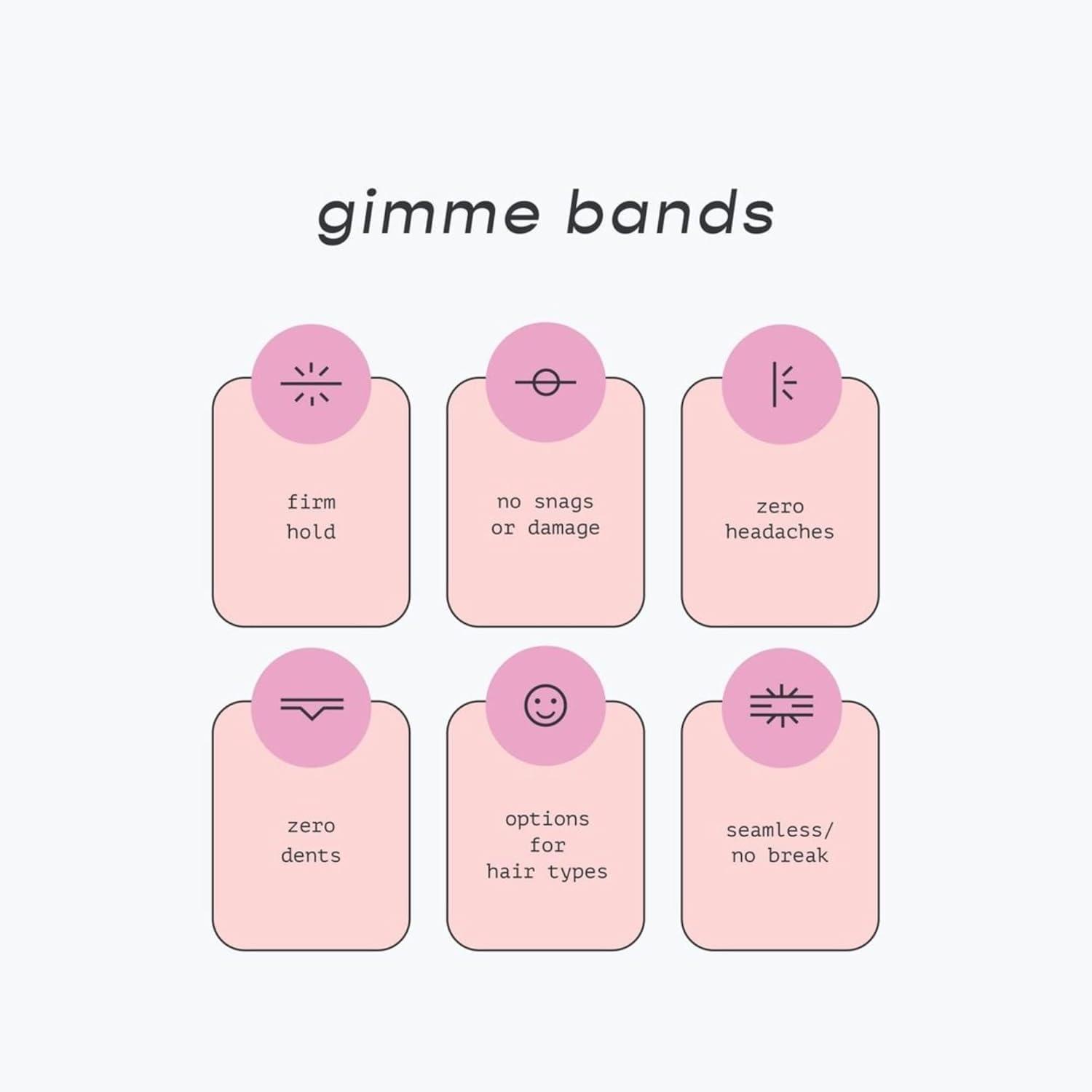GIMME Gimme Beauty - Extra Fine Hair Ties - Blondie - Seamless, No Break Microfiber Elastic Hair Ties - Firm Yet Gentle Hair Accessories with All Day Hold + No Snagging, Dents, or Breakage (12 Count)
