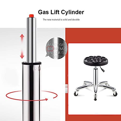 Dntum Ergonomic Rolling Shop Stool with Wheels, Swivel Salon Stool Chair Adjustable Drafting Stool,Work Bench Stool, Massage Spa Tattoo Photography Stool with PU Leather